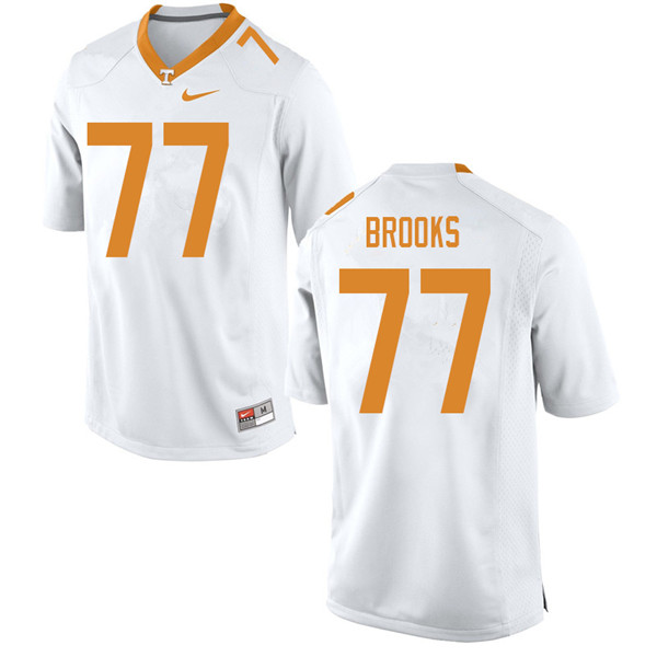Men #77 Devante Brooks Tennessee Volunteers College Football Jerseys Sale-White